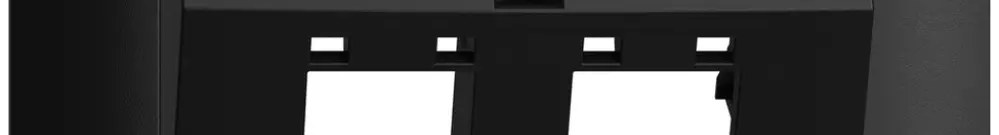 Kit montaggio INC EDIZIOdue FKE, con cappa di uscita obliqua, per 2×RJ45, nero 