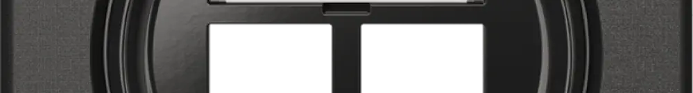 Kit di montaggio Feller S-One EASYNET, per 2×RJ45, profondità 28 mm, nero 