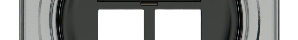 Kit di montaggio Feller ELEMENT SNAPFIX® EASYNET 2×diritto 87×91mm all 