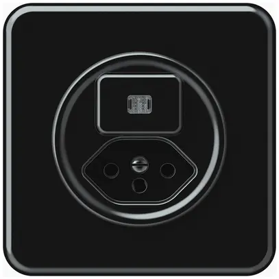 Combinazione INC origin 1×tasto luminoso 1CO+T13 1P 0<1 10A 230V 92×92mm nero 