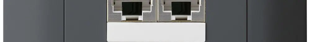 Scatola INS kallysto 2×RJ45s separato CUC antracite 