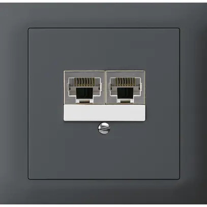 Boîte INC kallysto 2×RJ45s séparé CUC anthracite 