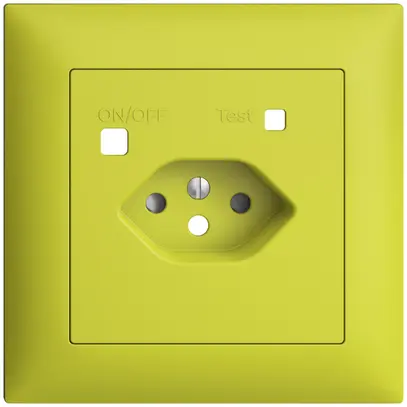 Kit frontale EDIZIOdue per presa FI FMI, T13, shutter, lemon 