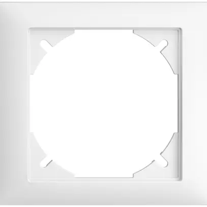 Cadre de recouvrement EDIZIOdue 80×86mm blanc 
