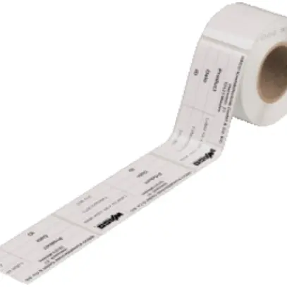 Typenschilder WAGO 44×99mm Rolle mit 500 Schilder, weiss 