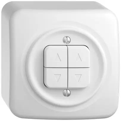 Pulsante per tapparelle AP STANDARDdue SNAPFIX® 10A 250V 4 tasto 2 canali bi 