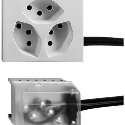Presa INS FLF 3×T13 FP L1 arancione FH ST Ecobus power 