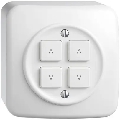 Stazione sec.tapparelle AP STANDARDdue Wiser SNAPFIX® 2 canali 4 tasti bi 