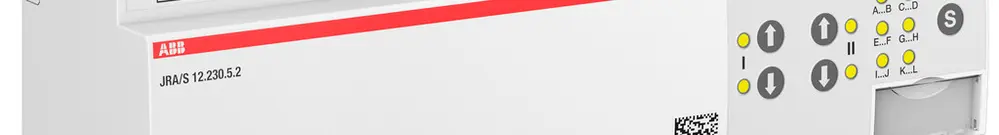 Attuatore per persiana AMD ABB JRA/S12.230.5.2 12-volte 6A/230VAC misura.tde 