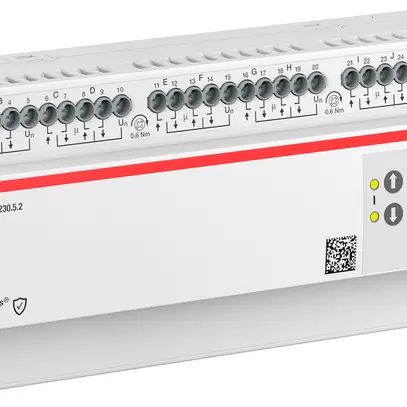 Attuatore per persiana AMD ABB JRA/S12.230.5.2 12-volte 6A/230VAC misura.tde 