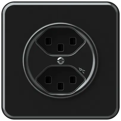Presa INC origin 2×tipo 23 1×S 16A 230V 92×92mm nero 