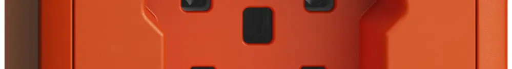 AP-Steckdose EDIZIOdue T25 16A orange, Schraubklemmen 