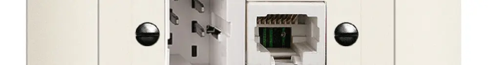 Presa INC xDSL RJ45/TT83 bianco ITplus EDIZIOdue con filtro 