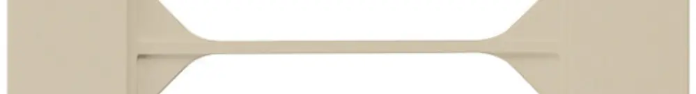 Cadre de recouvrement ENC kallysto.pro 2×1 beige 94×154mm 