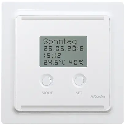 Termostato ambiente RF AP Eltako FUTH55ED/230V-wg 230V EnOcean bianco 