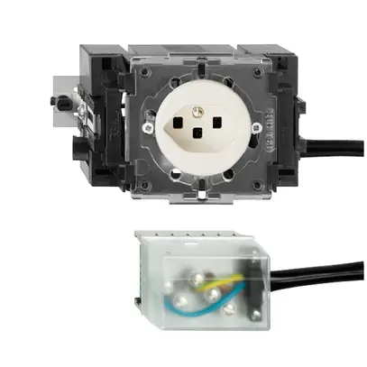 EB-Steckdose FH T23 L3 weiss 49…69mm für Flachkabel Powerbus 