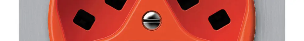 Presa INC origin 3×tipo 23 16A 230V 77×77mm arancione 