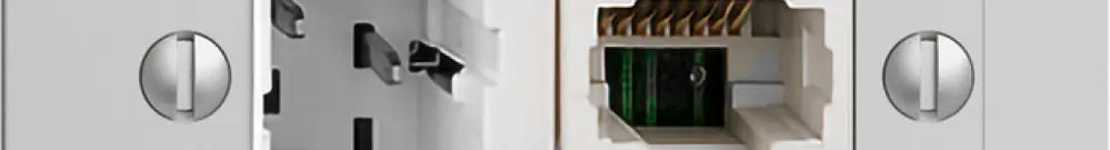 UP-Dose xDSL RJ45/TT83 hellgrau ITplus EDIZIOdue mit Filter 