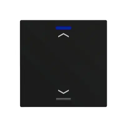 EB-Taster KNX RGBW MDT BE-TAL60T116.A1 1T/2B Temp.schwarz matt "Jalousie" 