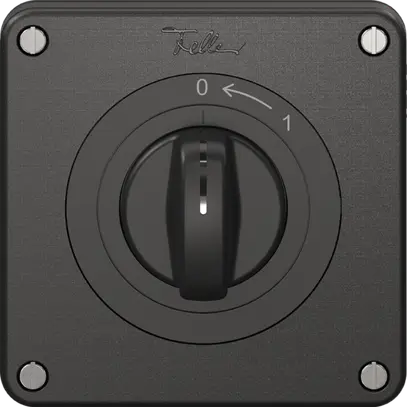 Contact pivotant NEVO N.CO avec manette, KS, 0 <- 1, noir 
