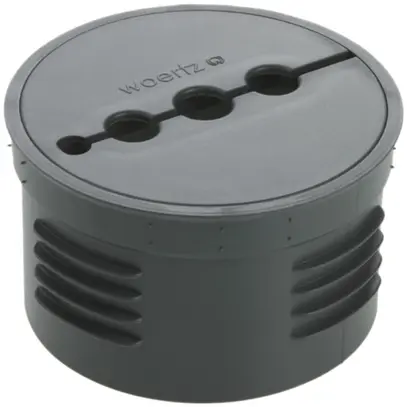 Passe-câble Woertz en gris ardoise RAL 7015 