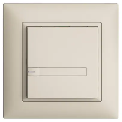 Poussoir KNX RGB ENC EDUE FMI, 250mW, a.LED RGB, papier, 1×pouss., 1×touche, cr 