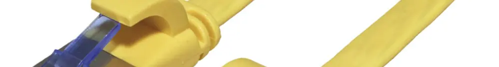 Câble patch RJ45 VALUE cat.6A U/FTP AWG32 PVC plat jaune 1m 