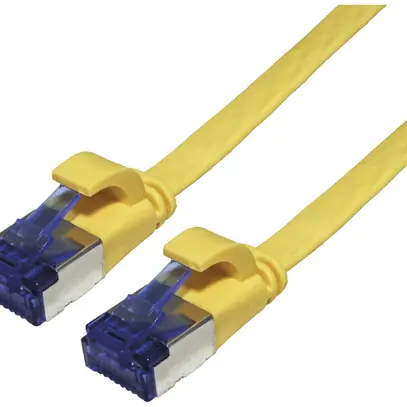 Câble patch RJ45 VALUE cat.6A U/FTP AWG32 PVC plat jaune 1m 