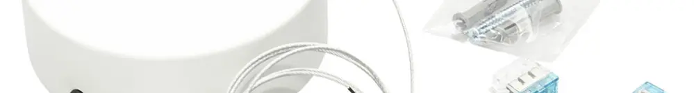 Kit de suspension à corde DOTLUX CAPPUCCINO acier Ø150×2000mm blanc 