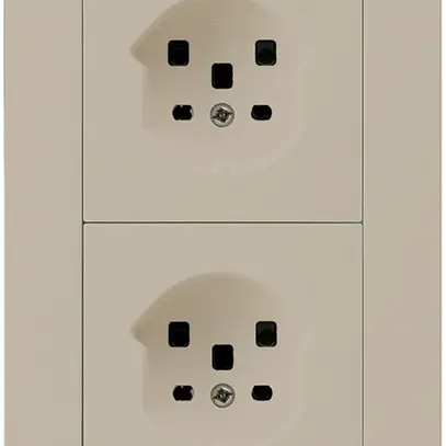 Combi INC 2×1 HA kallysto.pro 2×tipo 25 con morsetti a innesto beige 