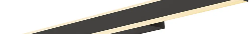 LED-Wandleuchte SLV ONE LINEAR 70 20W 990lm 927/930 IP44 DIM 705mm schwarz 