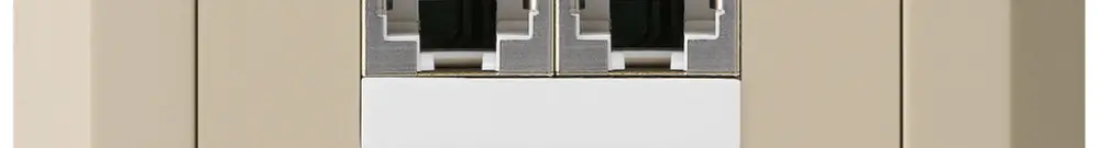 Scatola INC kallysto.line 2×RJ45s separato beige 