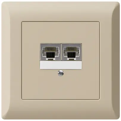 Scatola INC kallysto.line 2×RJ45s separato beige 