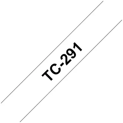 Cassette ruban TC 9mm×7.7m blanc/noir 
