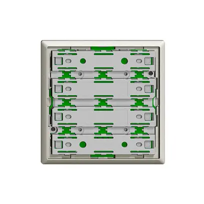Plaque frontale EDIZIOdue universel 1…8 touches gris clair sans LED 