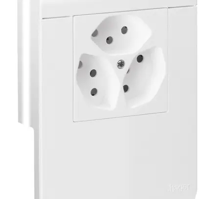 Scatola per apparecchi tehalit SL20055 3×T13 1×P, bianco traffico 