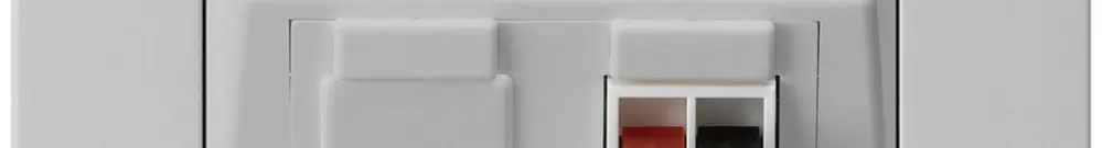 Prise ENC audio kallysto.pro 1×gris clair borne à étrier pour 1 haut-parleur 