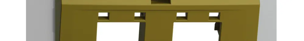 UP-Montageset EDIZIOdue, mit Schrägauslasshaube, für 2×RJ45, olive 