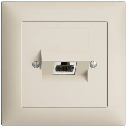 Presa INC 1×RJ45/s 4P ITplus EDIZIOdue crema 