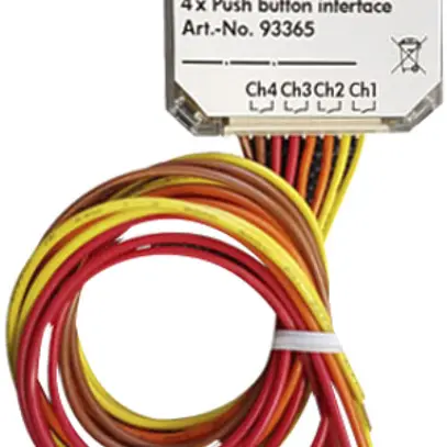 Interfaccia per pulsante INS KNX Luxomat PBM-KNX-DX-4W, 4-volte 