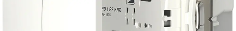 Poussoir RF ENC Theben PD 1 RF KNX avec actionneur de jalousie 