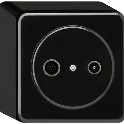 Presa di passaggio AP basico TV-R 14dB nero 