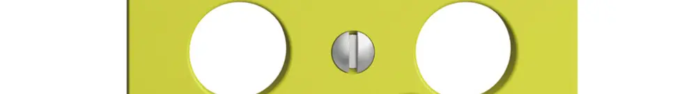 Plaque frontale EDIZIOdue lemon pour prise de date pour R/TV 