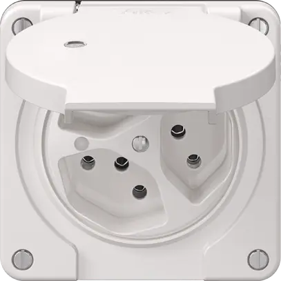 Presa NEVO N.CO, 3×T13, IP21, c.LED, bianco 