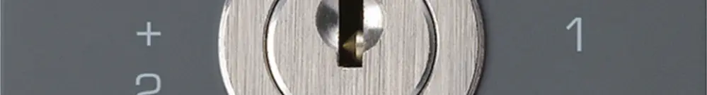 Intérieur interrupteur à clé kallysto 1/1L anthracite avec serrure Kaba 8 