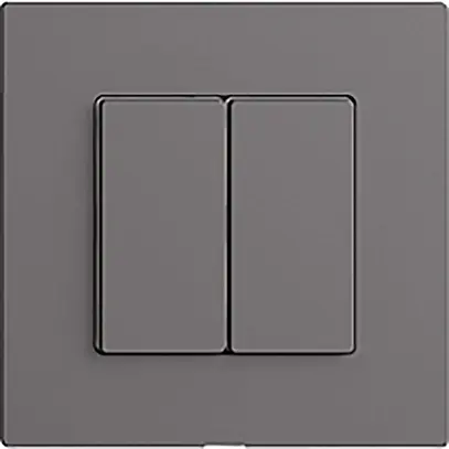 Interruttore 2K/2T WLAN Edue Wiser grigio scuro 