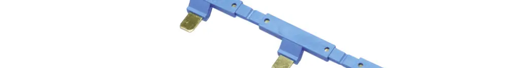 Peigne collecteur Finder 094.56, 6-pôles pour socle de relais 94.Px, bleu 