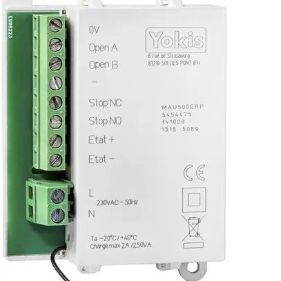 EB-RF-Stellantrieb automatisch YOKIS MAU500ERP für motorisierte Torsteuerung 