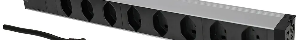 Presa multipla PDU 19" MH maxCONNECT 8×T23 1UA Td 3×1.5mm² 3m alu/nero 