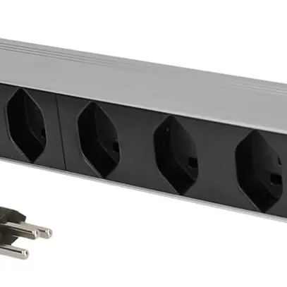 Presa multipla PDU 19" MH maxCONNECT 8×T23 1UA Td 3×1.5mm² 3m alu/nero 